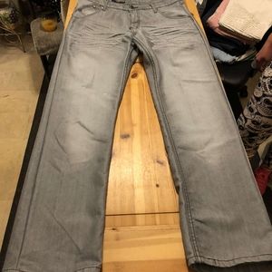 Mens GS115 Gray Washed Jeans
